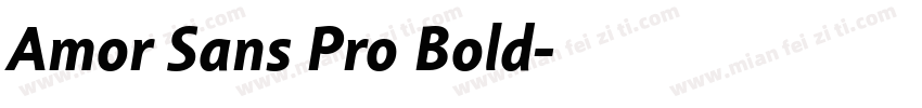 Amor Sans Pro Bold字体转换